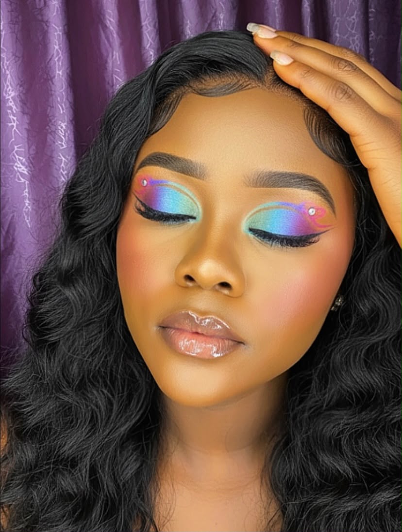 Editorial makeup by Olaedora