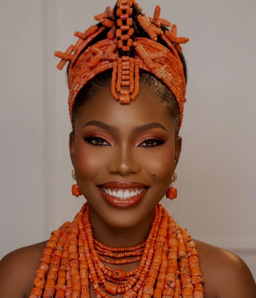 Traditional makeup by Olaedora